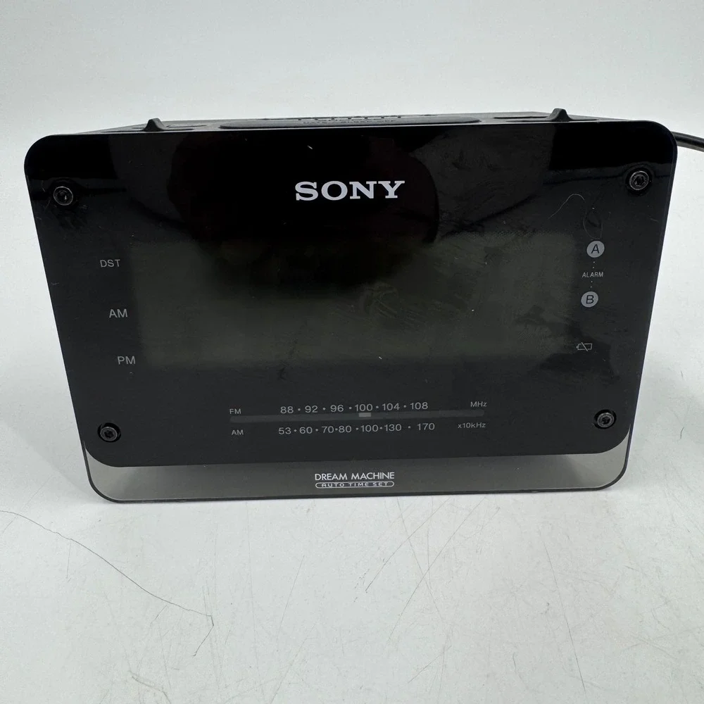 Sony Dream Machine ICF-C414 FM AM Clock Radio Alarm Time Set‎ Tested Working
